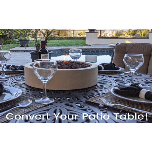 Fire Topper Stone Propane Outdoor Tabletop Fireplace & Reviews Wayfair